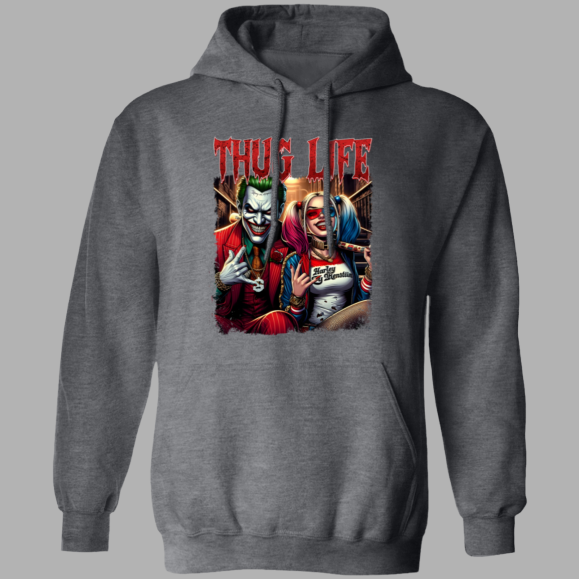 Thug Life Joker and Harley Quinn Sweatshirt