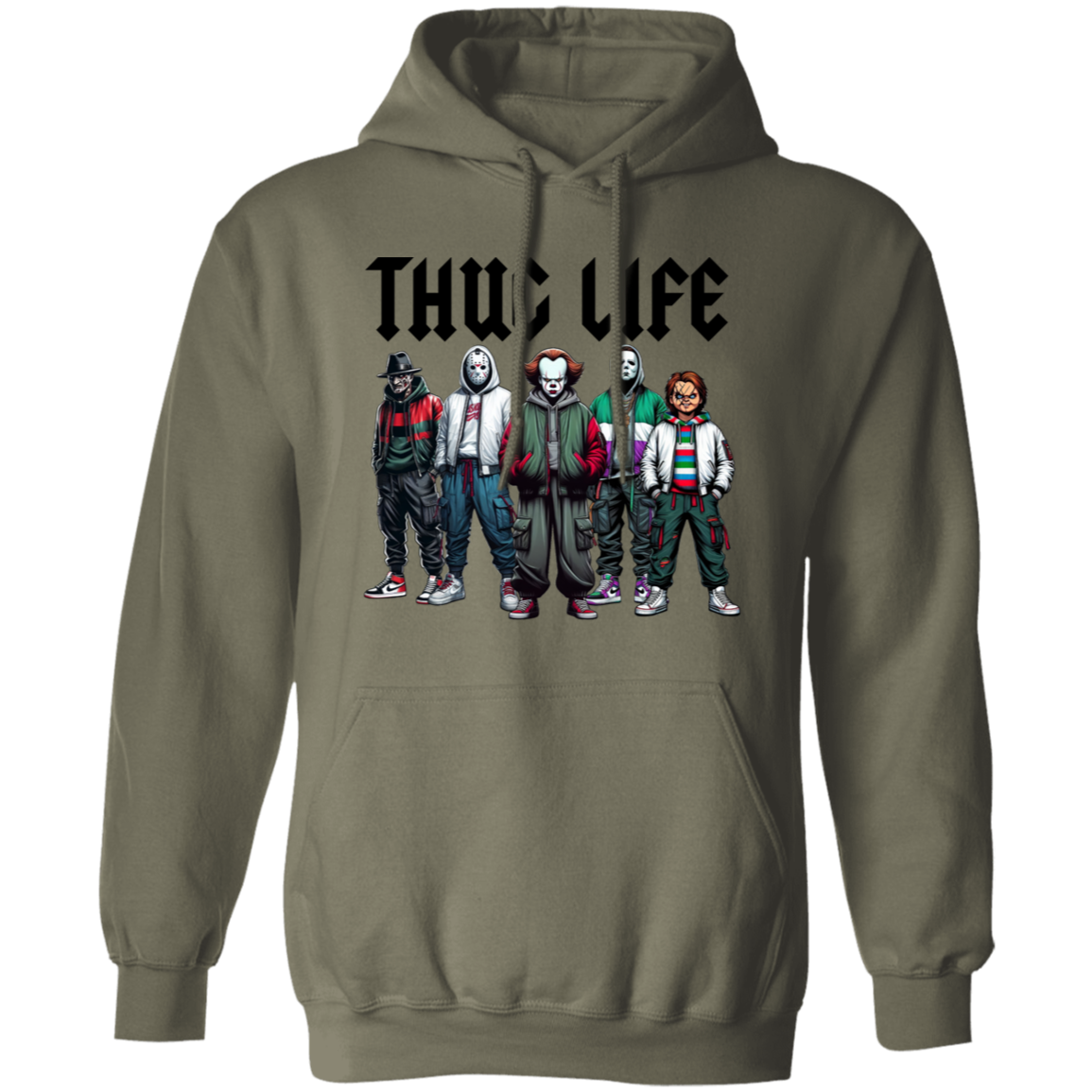 Thug Life Horror Movie Hoodie