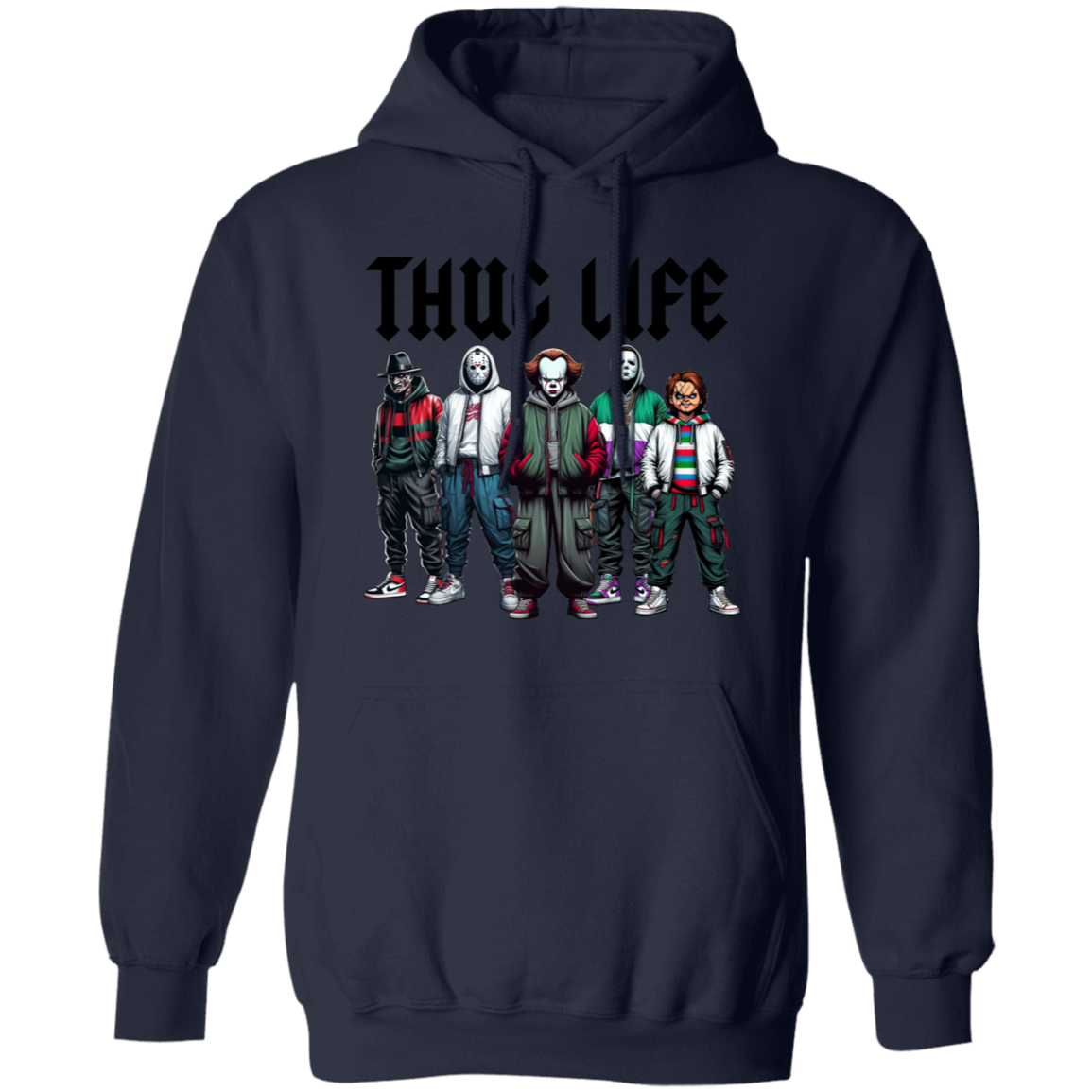 Thug Life Horror Movie Hoodie