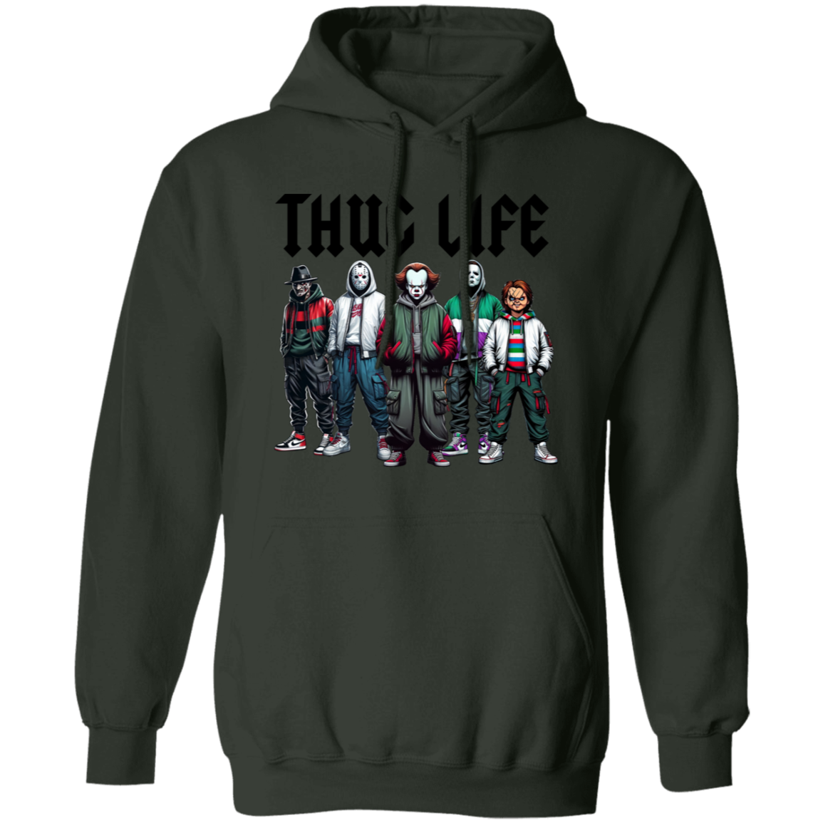 Thug Life Horror Movie Hoodie